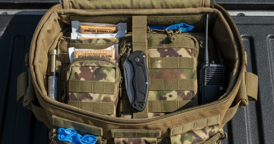 Survival preparedness illustration