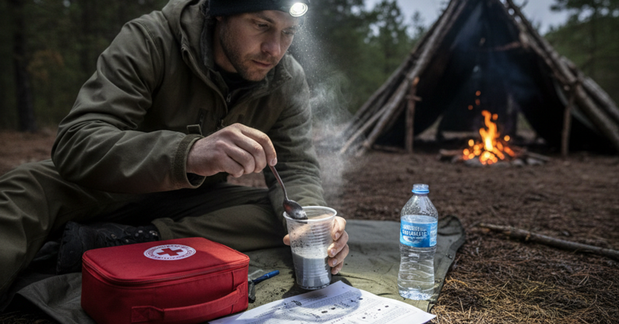 Survival preparedness illustration