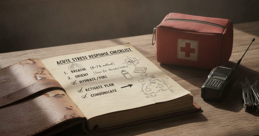 Survival preparedness illustration