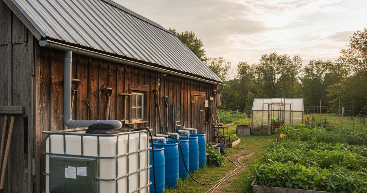 DIY Rainwater Harvesting: Build a Low-Cost Collection System for Off-Grid Water Security