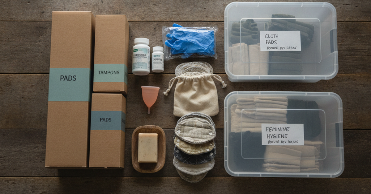 Feminine Hygiene After SHTF: How to Stockpile Menstrual Supplies and Stay Healthy Without Running Water