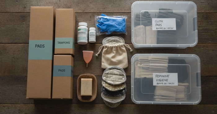 Feminine Hygiene After SHTF: How to Stockpile Menstrual Supplies and Stay Healthy Without Running Water