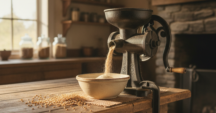 Mastering the Hand Grain Mill: How to Store Whole Grains and Grind Your Own Flour When SHTF