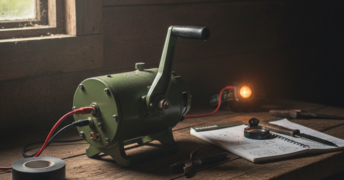 DIY Hand-Crank Power: Generate Electricity Without Fuel or Sunlight