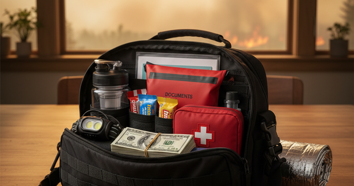 Wildfire Evacuation Bag: What to Pack When You Have 15 Minutes to Leave