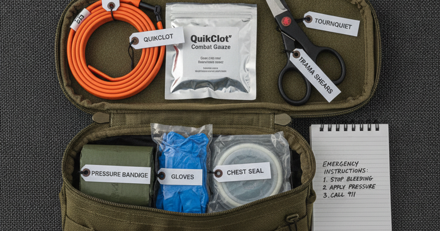 Survival preparedness illustration