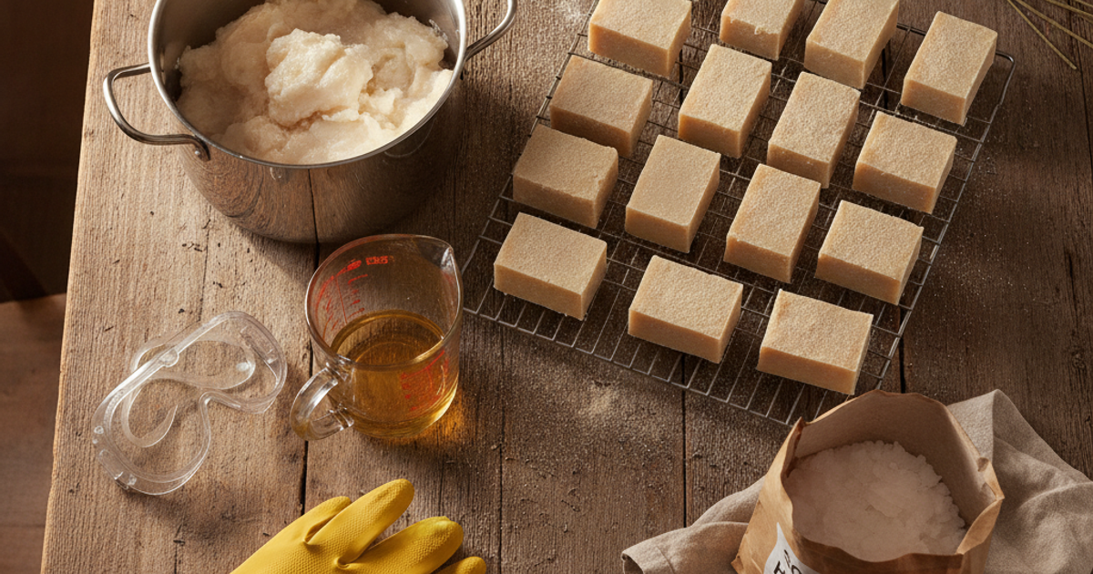 When the Soap Runs Out: How to Make Lye Soap, Disinfectants, and Cleaning Supplies for Long-Term Survival
