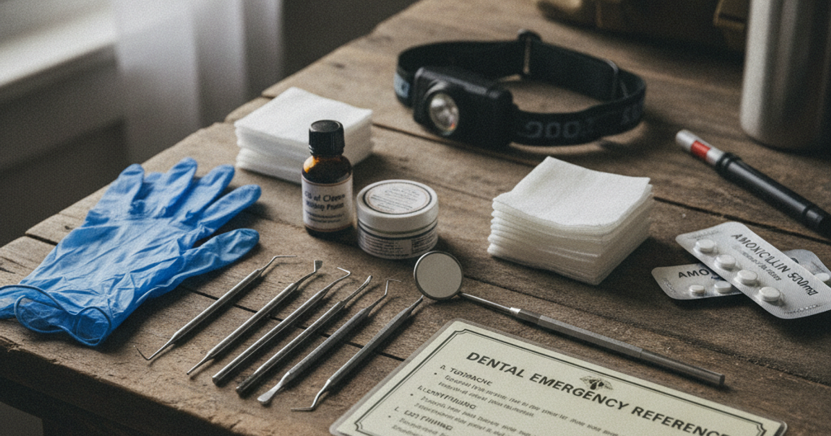 The Prepper's Guide to Emergency Dental Care: How to Handle Tooth Pain, Infections, and Extractions Without a Dentist