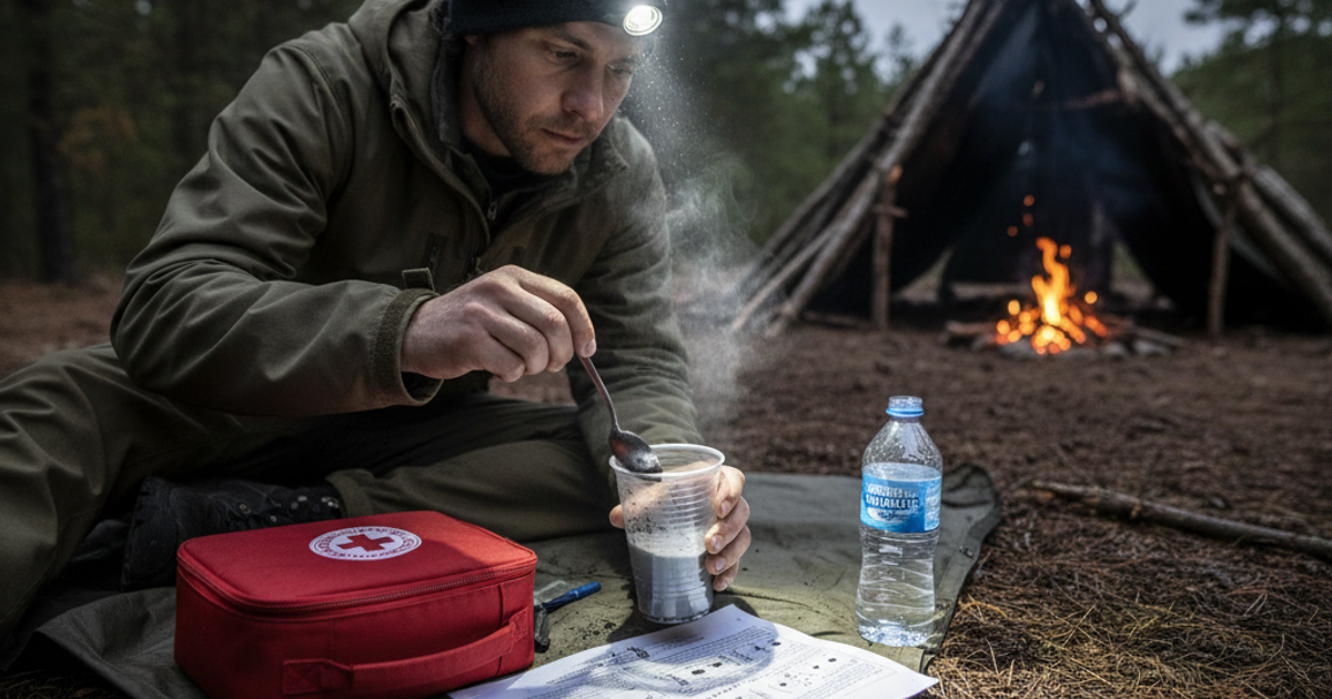 Survival preparedness illustration